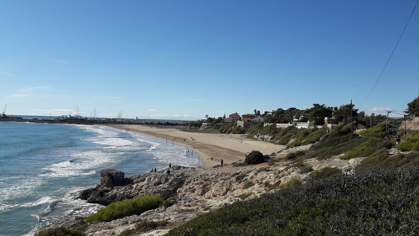 Vista de Platja del Far de S. Cristòfol